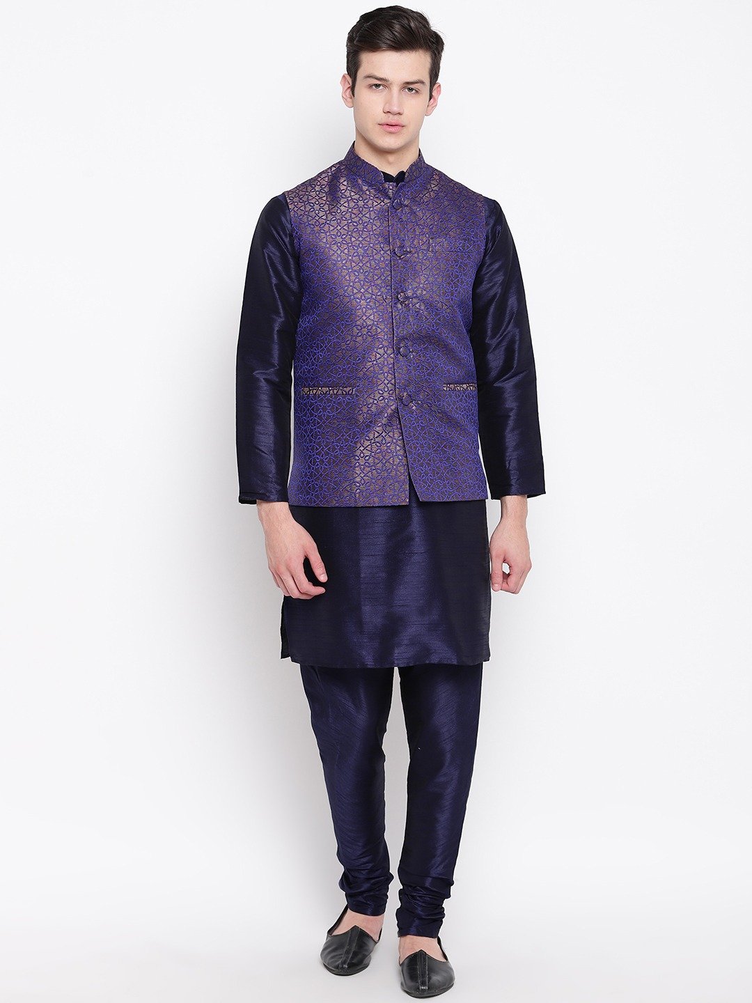 Buy Latest Indian Designer Kurta Pyjama With Jacket online at best